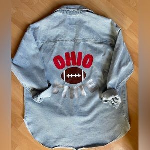 Custom Ohio shacket